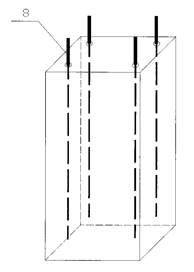 Method for testing control of accelerating corrosion of steel reinforcement in chlorine salt corrosion concrete