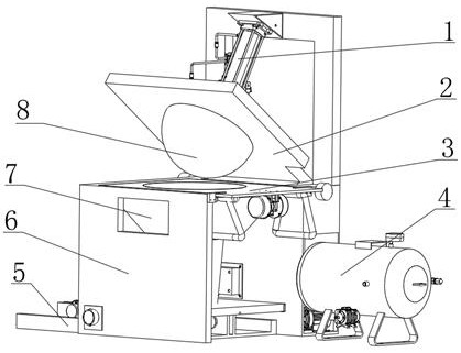 Small kitchen waste pressing plate type dehydration device