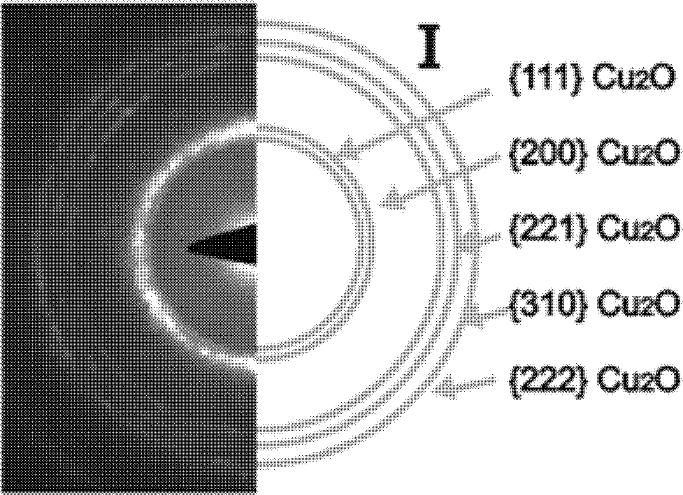 Gas sensing material of cuprous oxide and stannic oxide micro-nano heterogeneous medium array structure and preparing method thereof