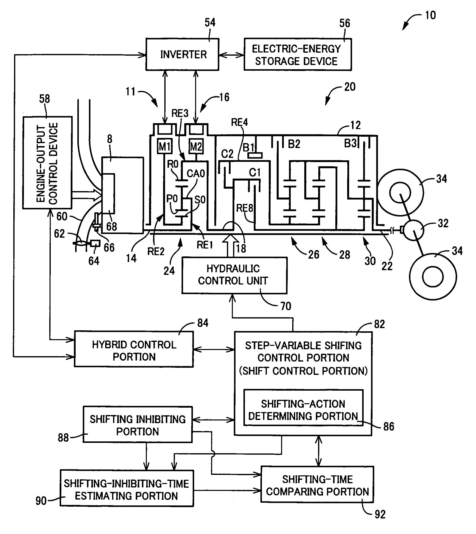 Control apparatus for vehicular power transmitting system