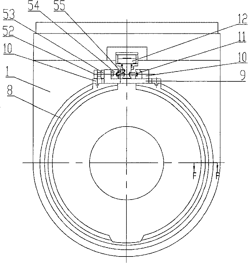 AC permanent magnet disc type torque motor drived large-torque double-pendulum milling head