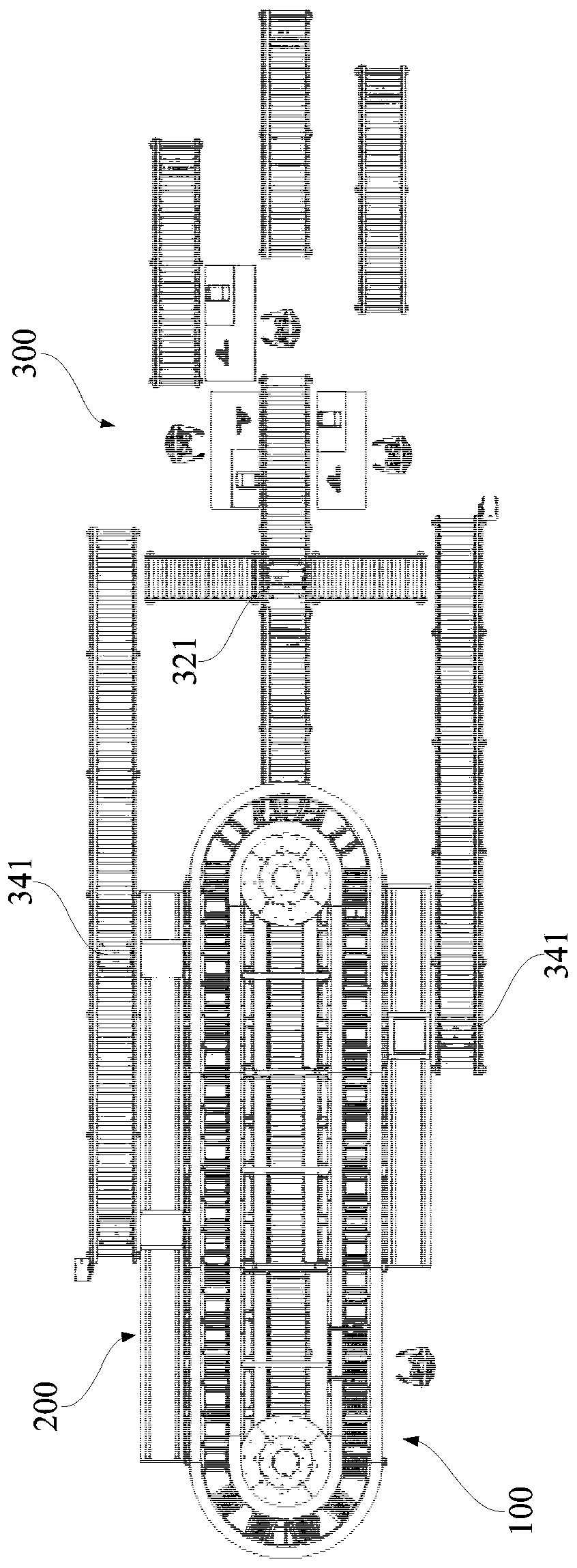 Bag falling type sorting system