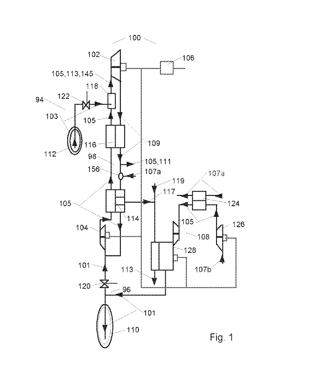 Integral fuel and heat sink refrigerant synthesis for prime movers and liquefiers