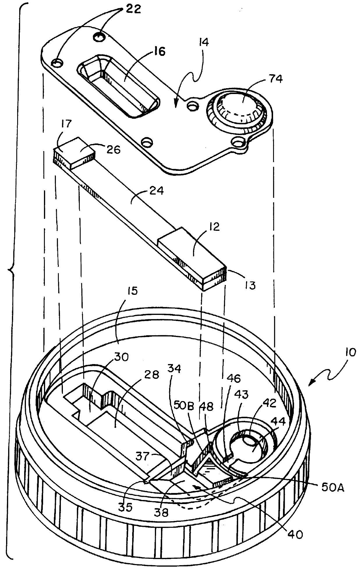 One-step test device