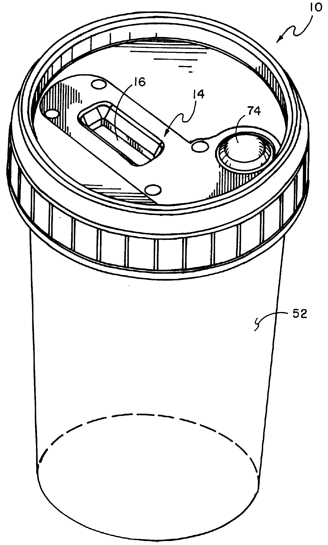 One-step test device