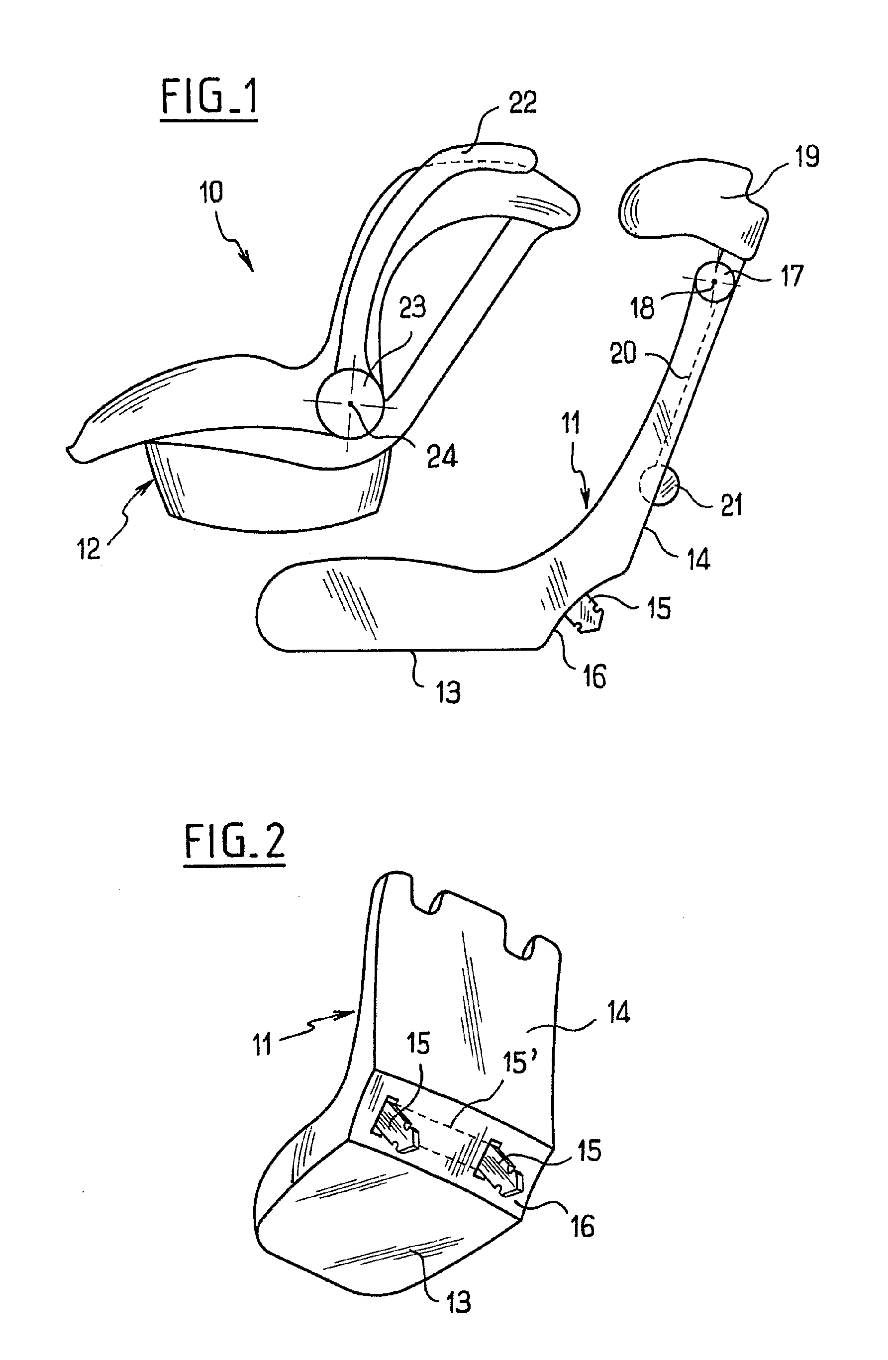 Safety seat for installing a baby or a very young child on a vehicle seat