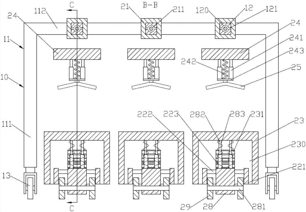 Upper limb rehabilitation frame with height of rehabilitation device adjustable