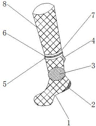 Sterilization and deodorization massage stockings