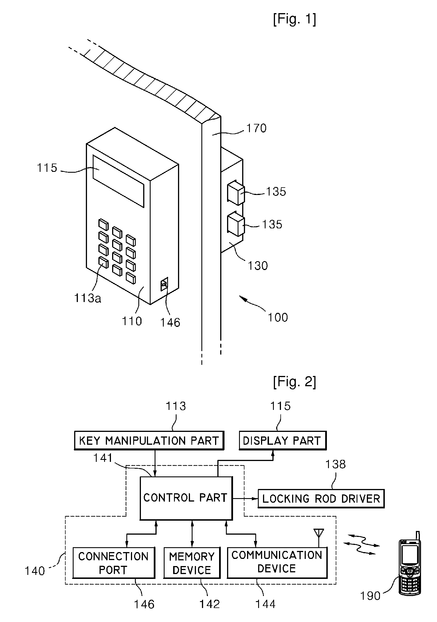 Electric door lock device