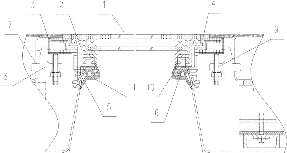 Railway vehicle window and assembly and disassembly method thereof