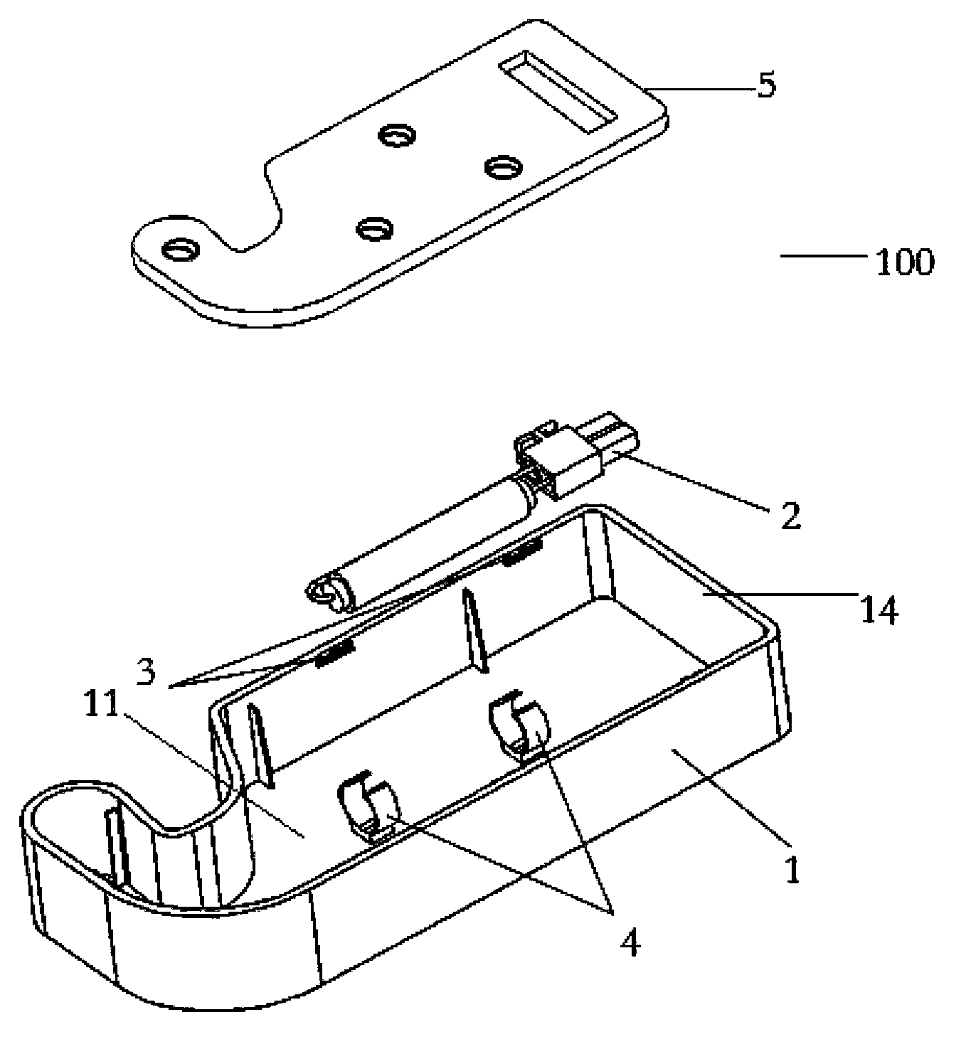 Hinge box with magnetic-sensing temperature switch