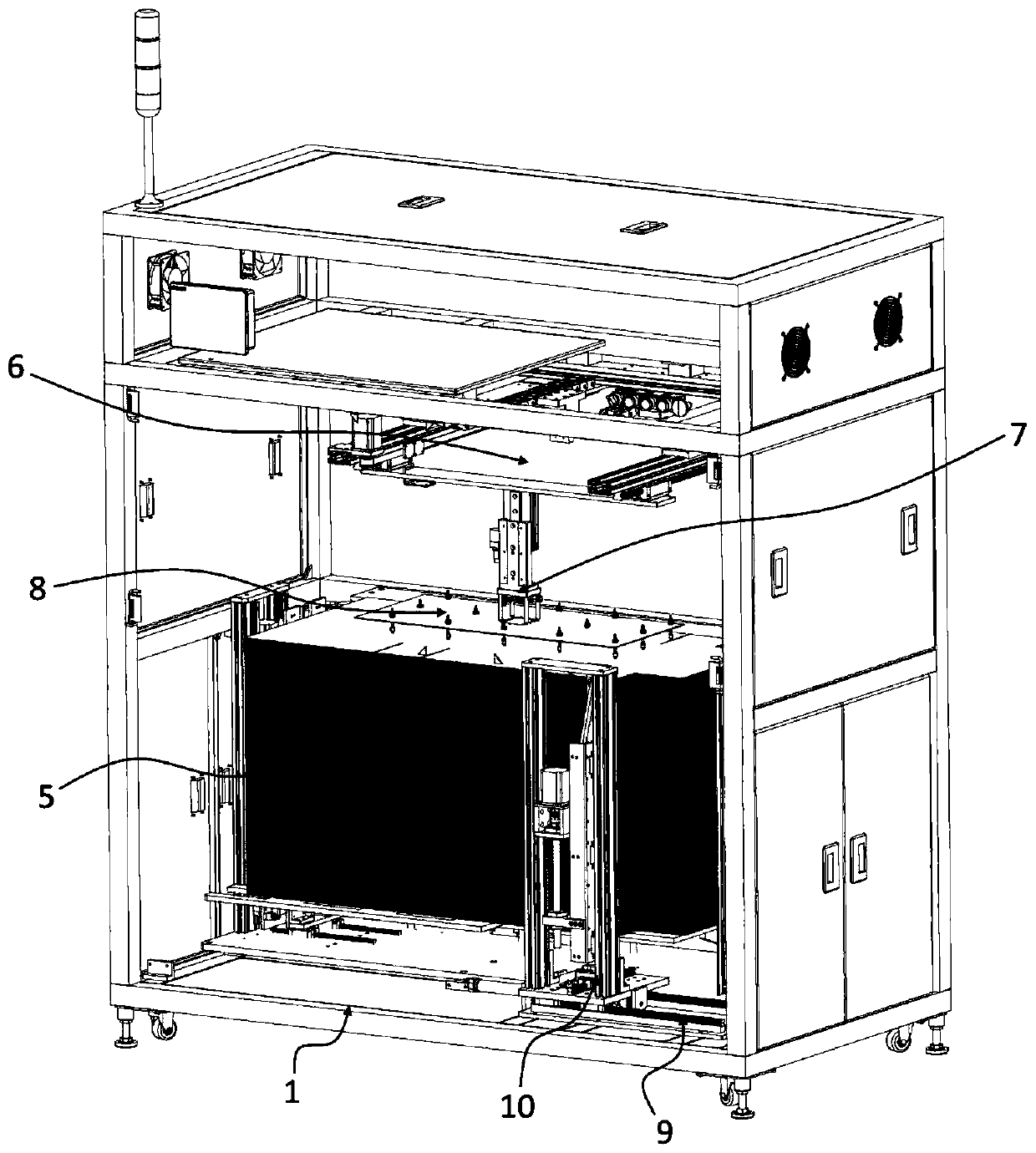 Carton feeding boxing robot and feeding boxing method thereof