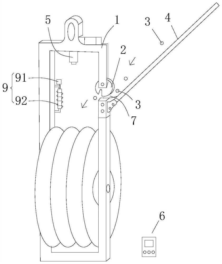 Paying-off operation method without high-altitude operation