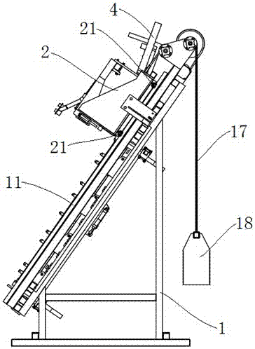 Wooden pallet automatic nailing machine