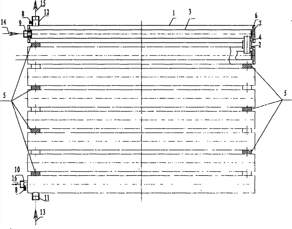 Pipeline heat-exchange water heater capable of reducing internal pressure by adverse flow