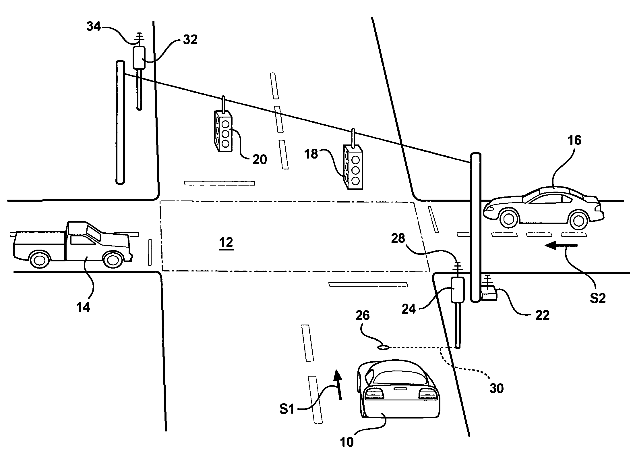 Infrastructure-based collision warning using artificial intelligence