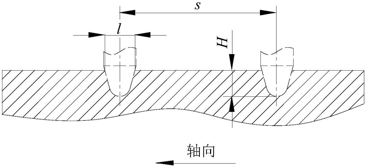 Surface texturing device based on ultrasonic vibration impact and texturing method