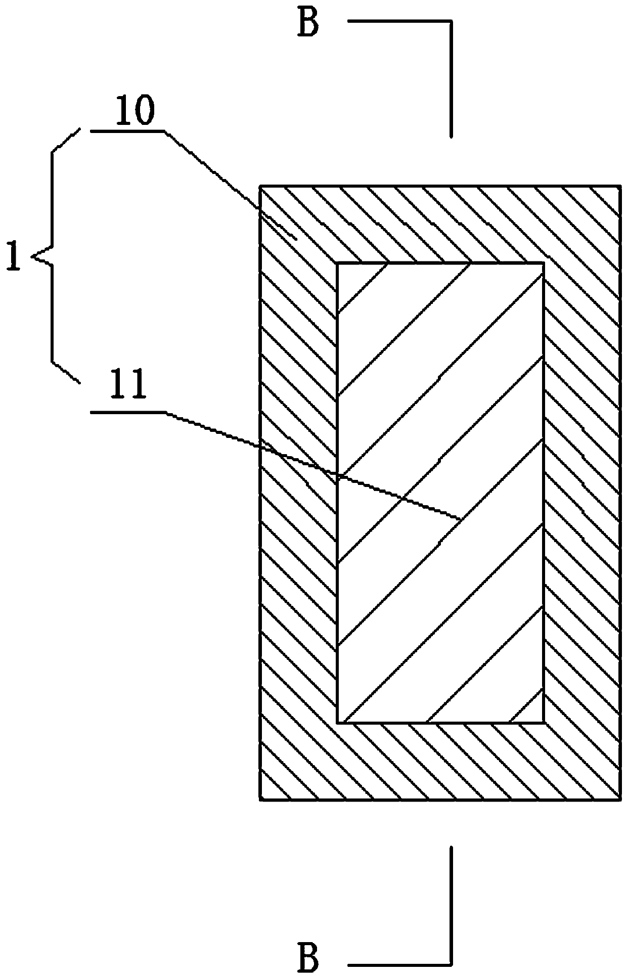 Composite beam and composite beam and column joint connecting device