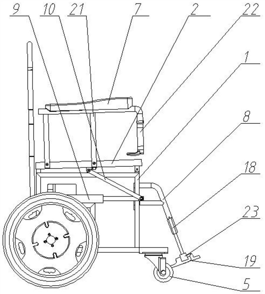 Intelligent elderly assistant wheelchair and working method thereof