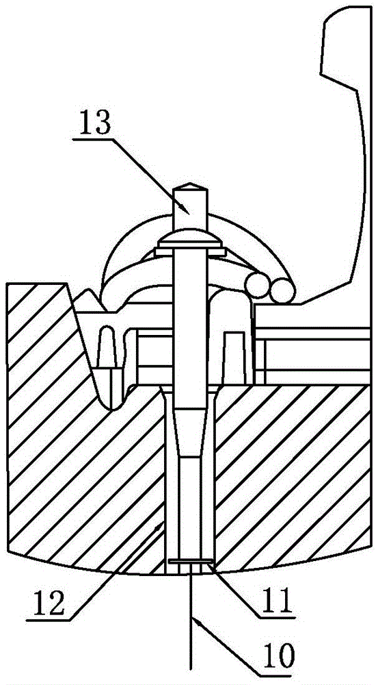 Ballastless track settlement monitoring device