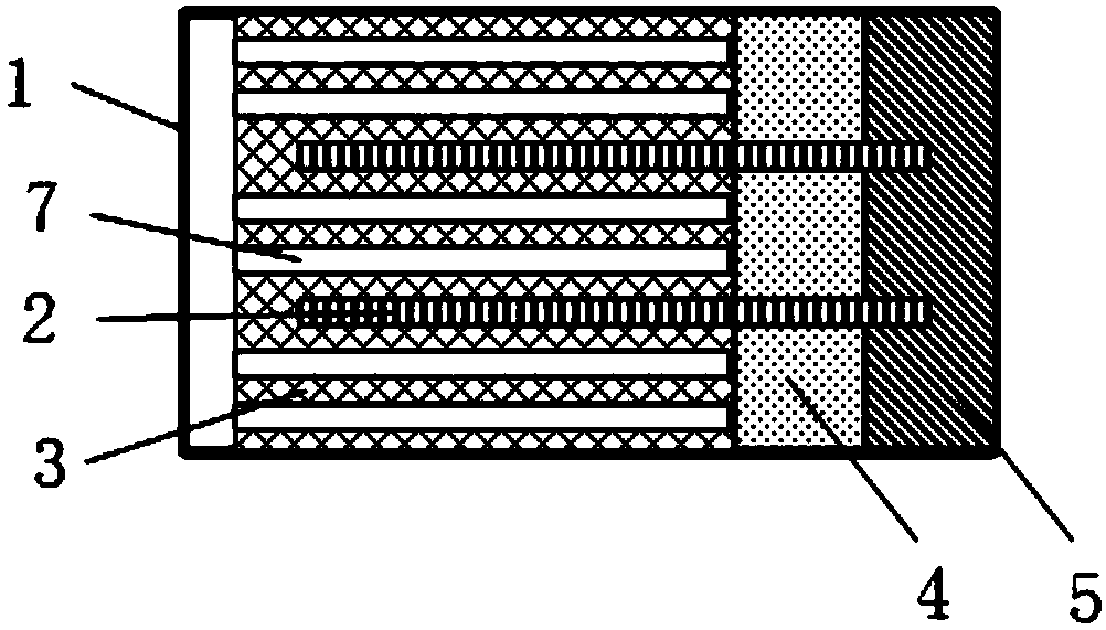 High-power flat evaporator resistant to positive pressure, processing method of flat evaporator and flat-plate loop heat pipe based on evaporator