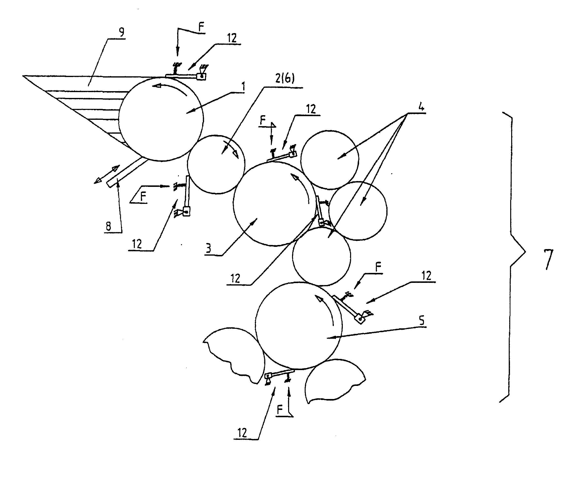 Dosing system for inking up rollers in a printing machine