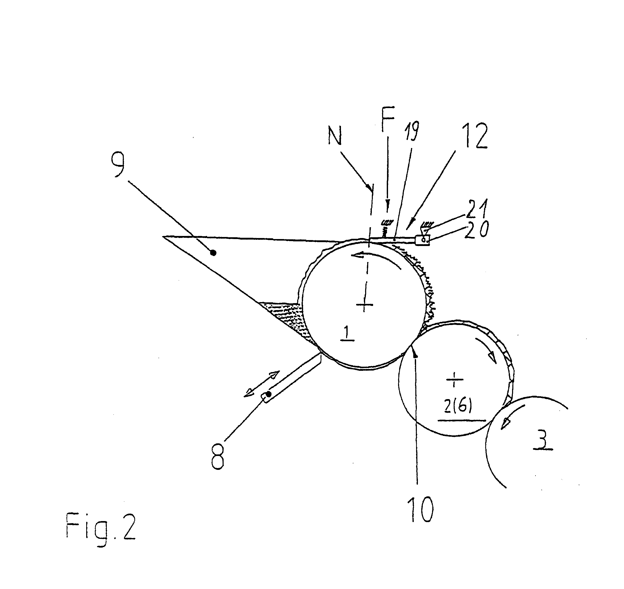 Dosing system for inking up rollers in a printing machine