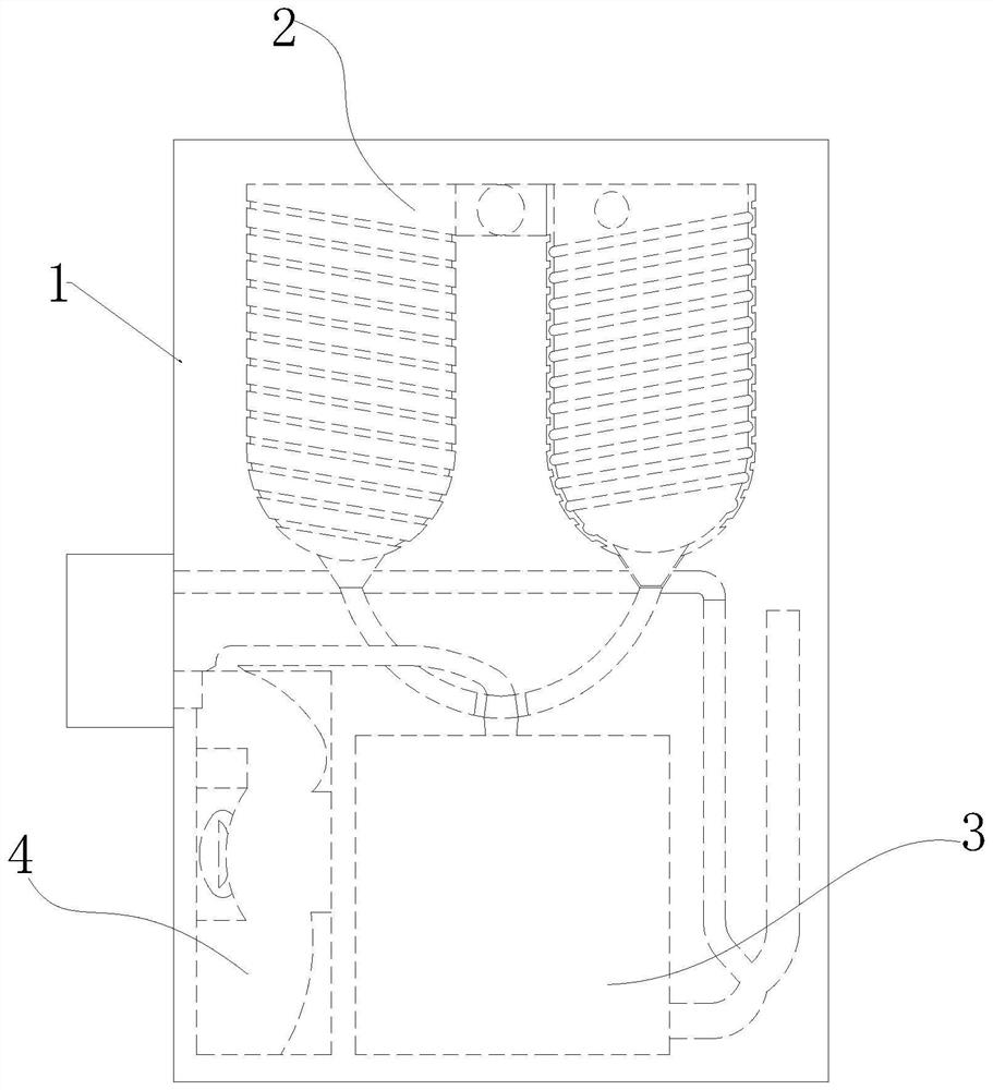 A device for recycling waste heat of tube furnace tail gas