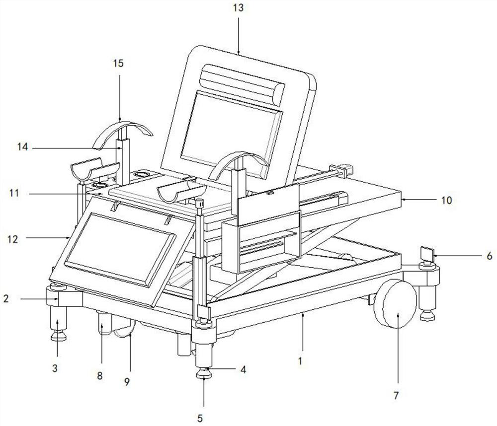 Auxiliary seat for examination in obstetrics and gynecology department