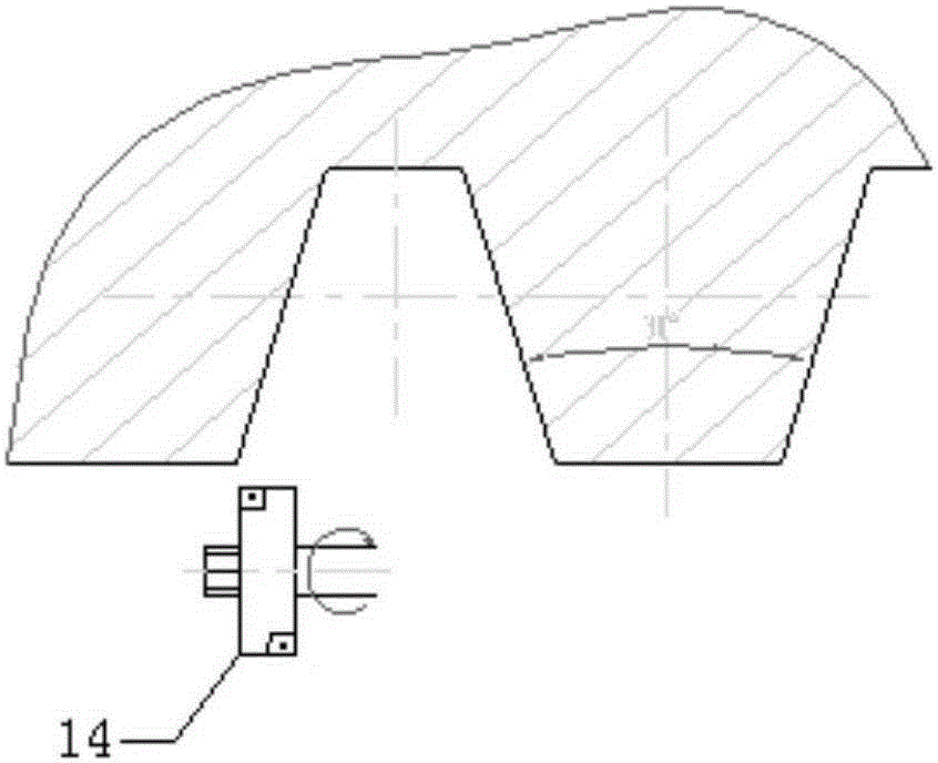 Rotary milling device for long-pitch screw machining