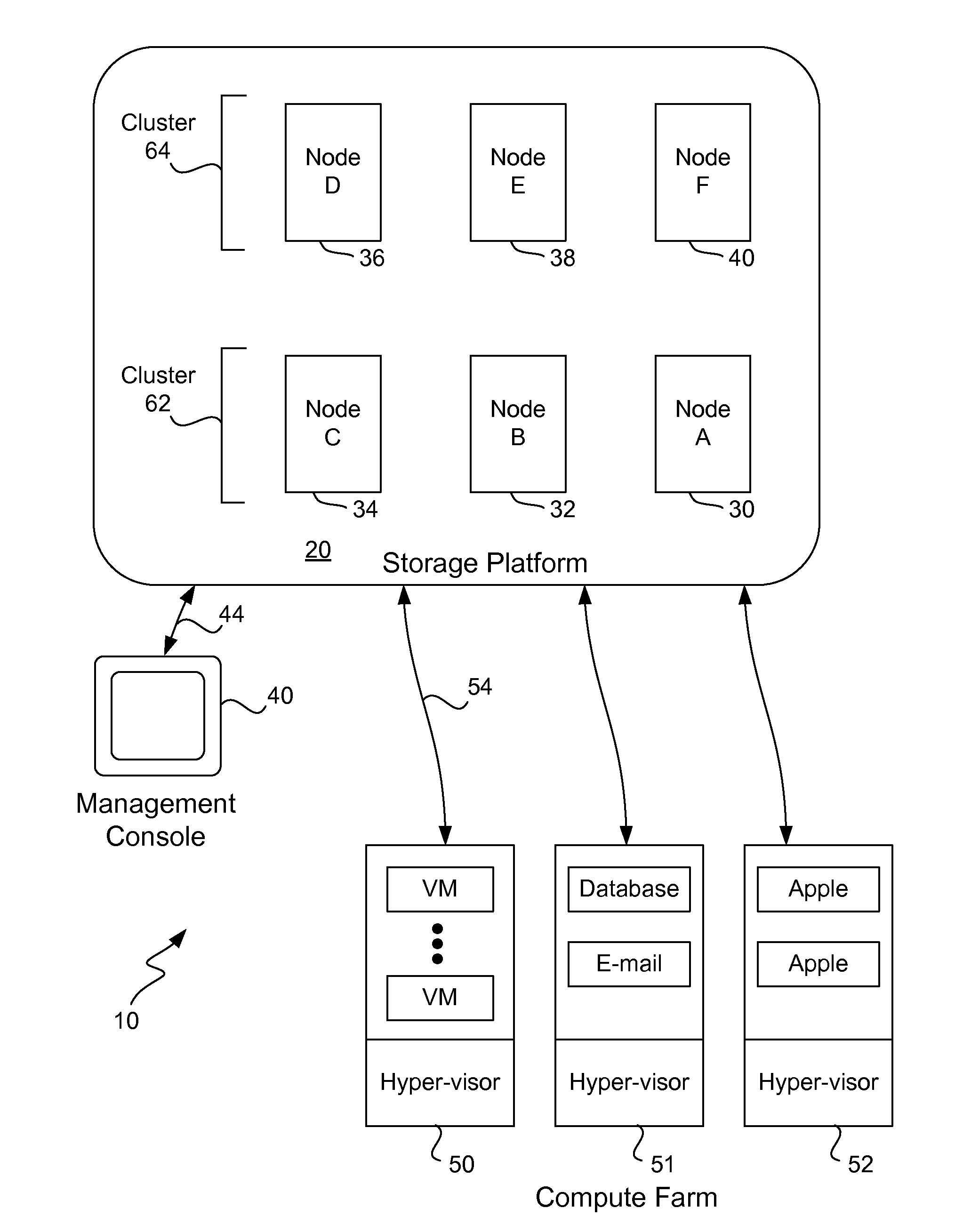 Storage system with virtual disks