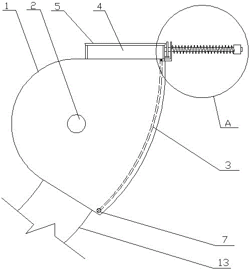 Automatic throwing adjusting device