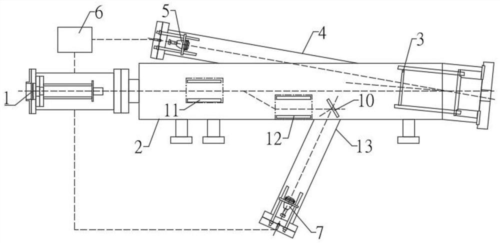 Reflective TOF device for cluster beam comprehensive deposition