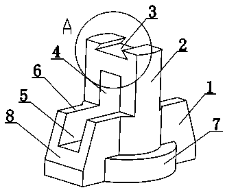 Printing paper conveying plate support seat