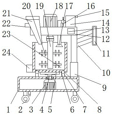 Pre-crushing type dough mixer