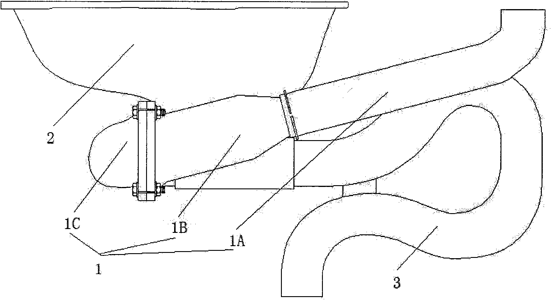 Independent flushing flow passage system for combined water-saving toilet pan