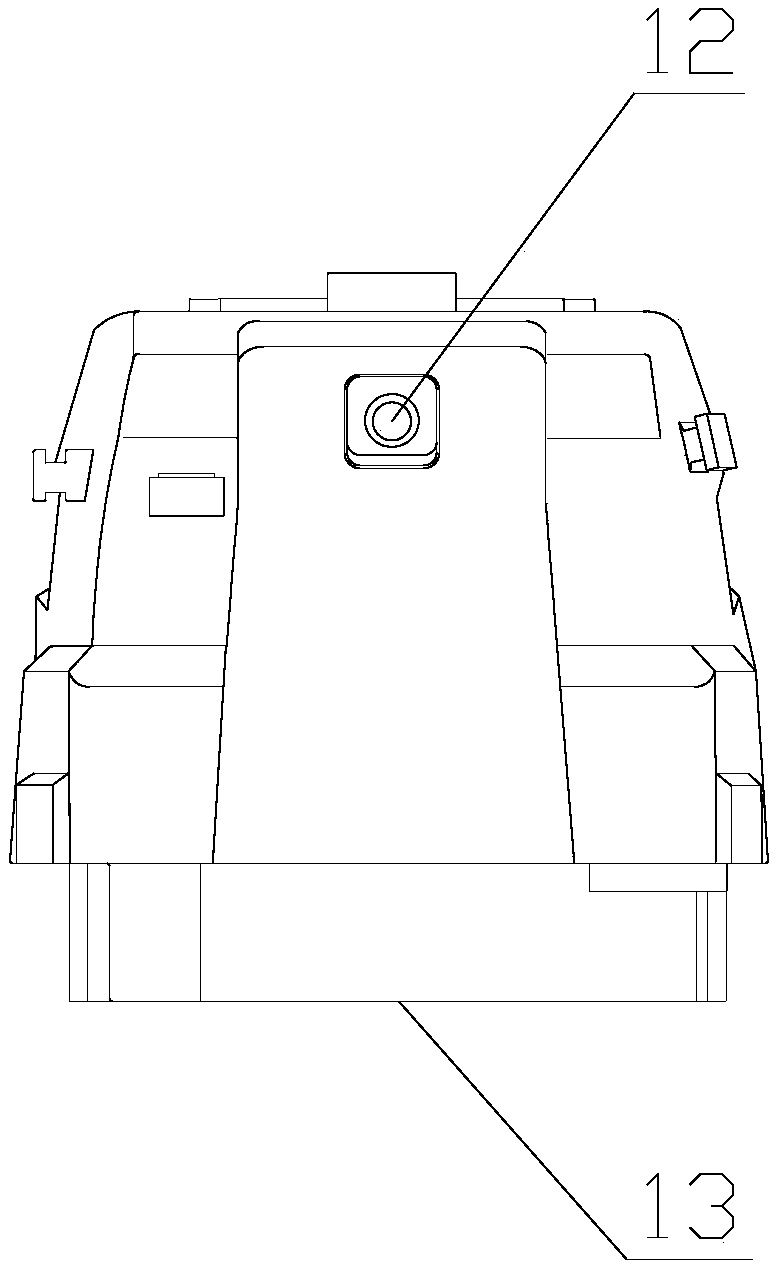 Separated floor scrubber