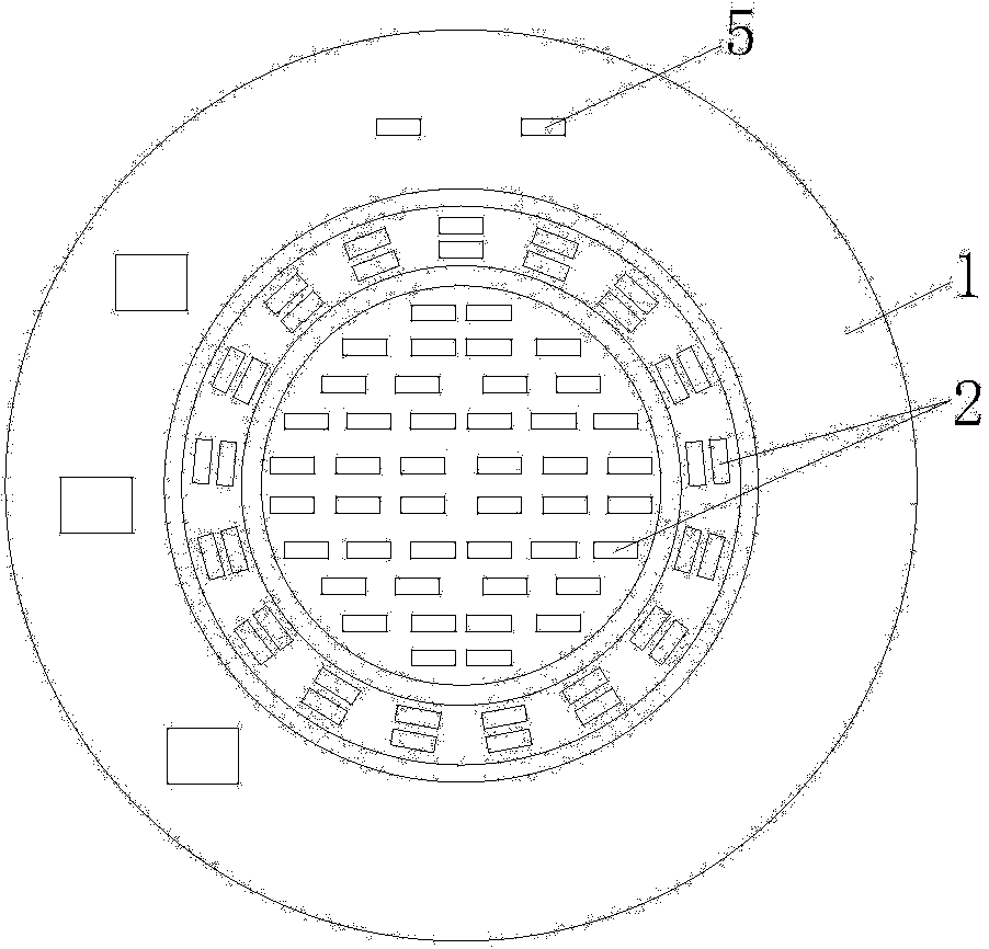 Double-color-temperature COB hybrid chip device and packaging method of COB system