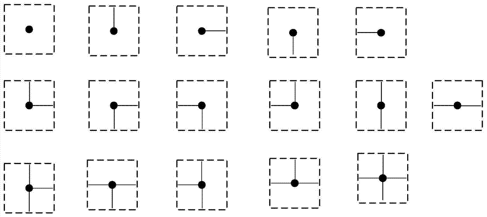 Method, device and system for sensing depth of symbol array surface structured light