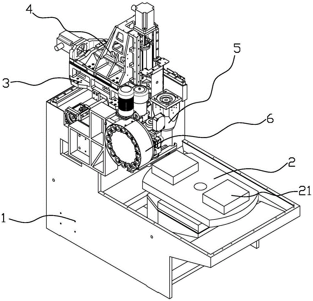 Novel drilling and tapping machine tool structure