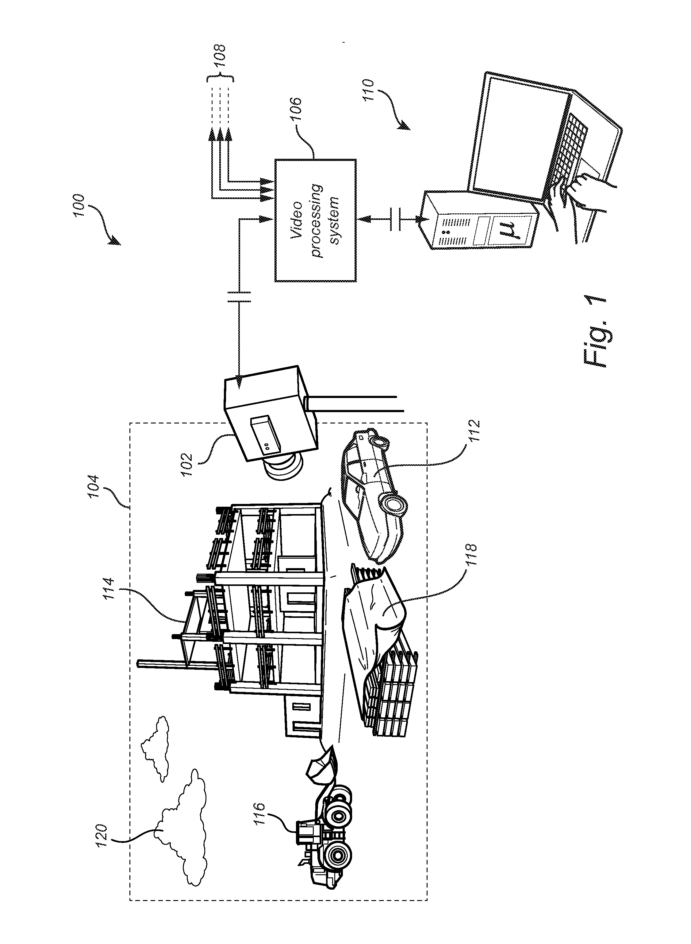 Surveillance system with motion detection and suppression of alarms in non-alarm areas