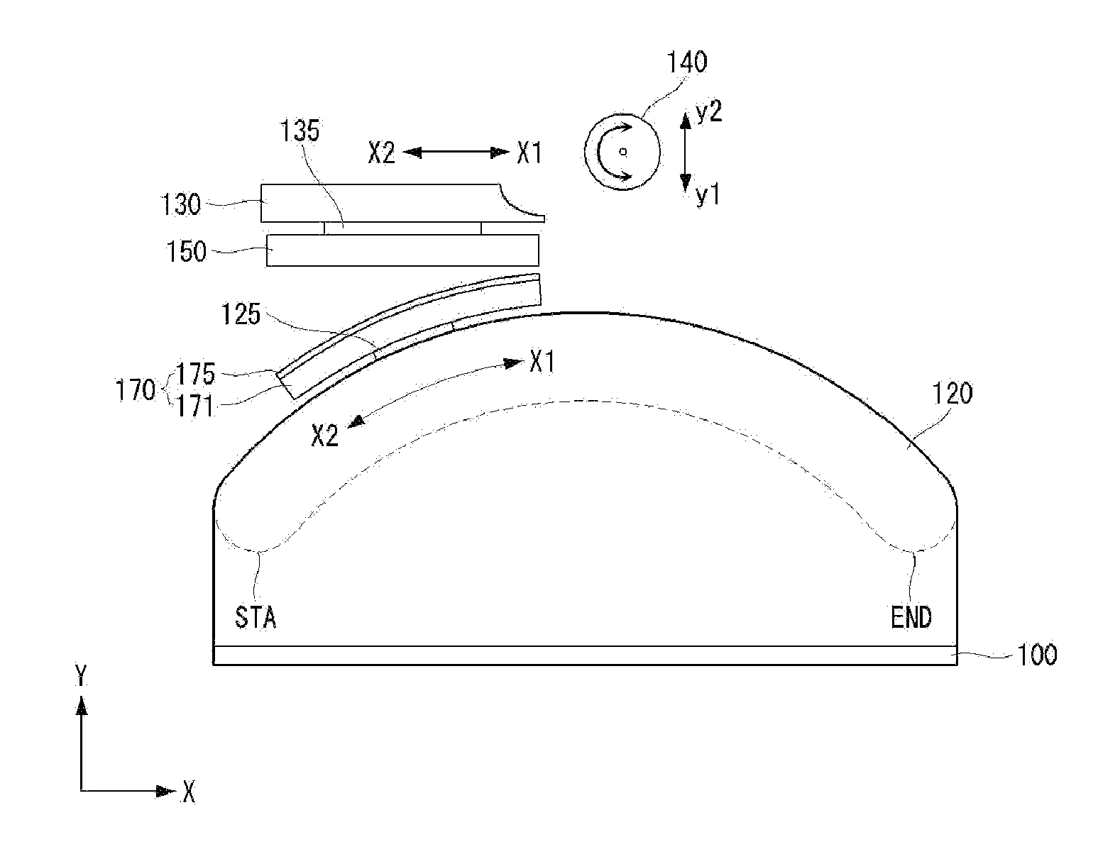 Substrate attachment device of display device and method for manufacturing display device using the same