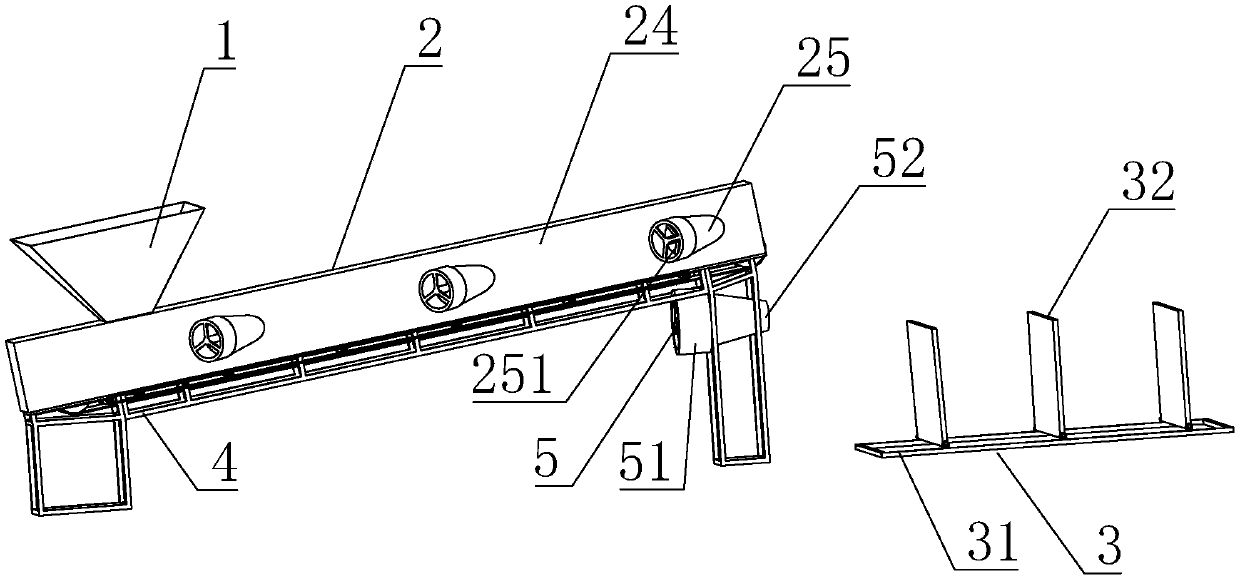 Waste sorting and conveying equipment