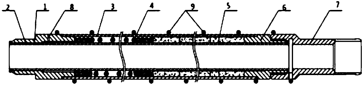 Double-sided cooling annular fuel rod with wrapping wire