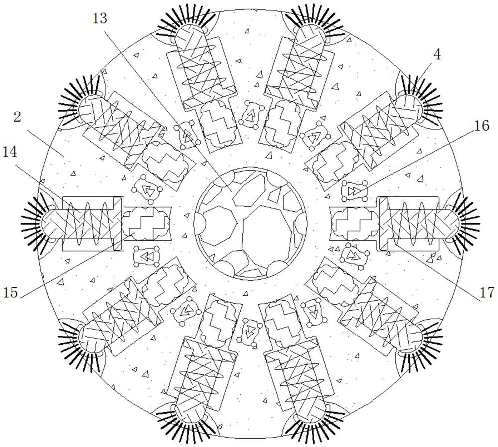 Device for effectively cleaning test tubes with different calibers