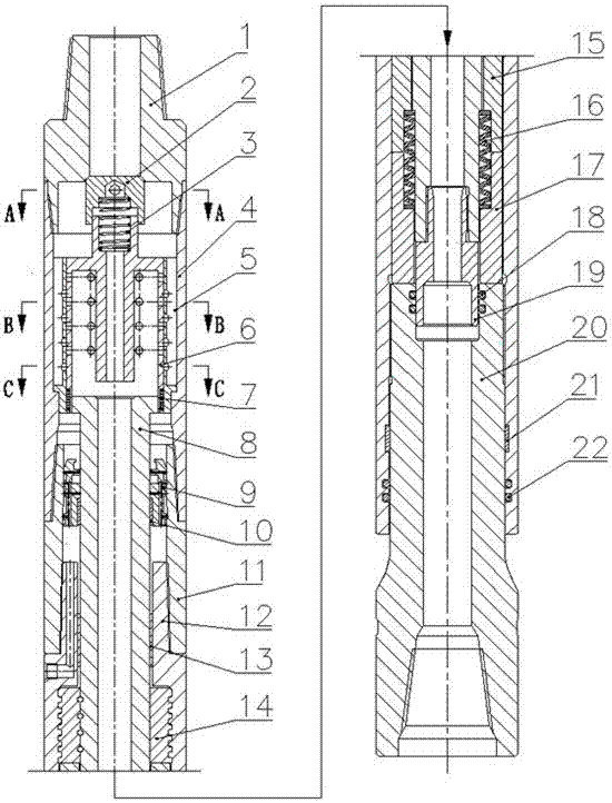 Spiral double-stage composite impactor for drilling speed increase and efficiency increase