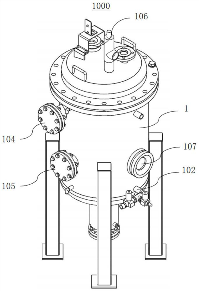 Multi-working-condition metal liquid drop ignition experiment device