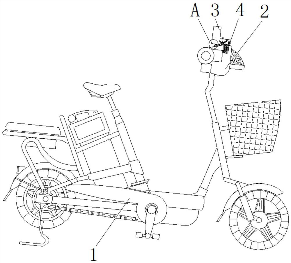 Networking type intelligent electric bicycle with navigation broadcasting function