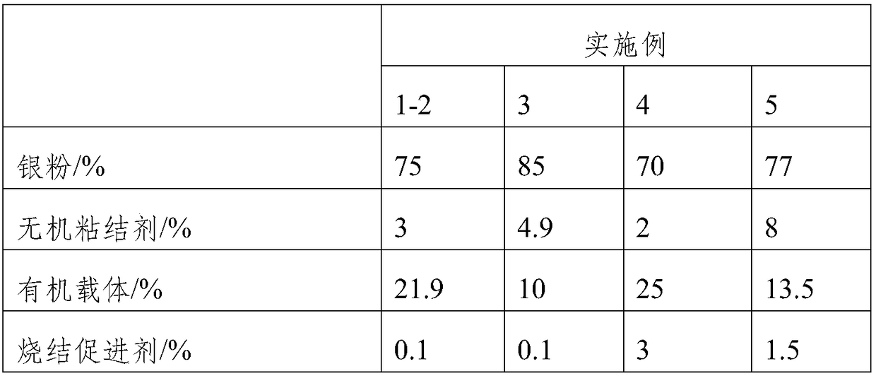 A kind of passive emitter solar cell front silver paste