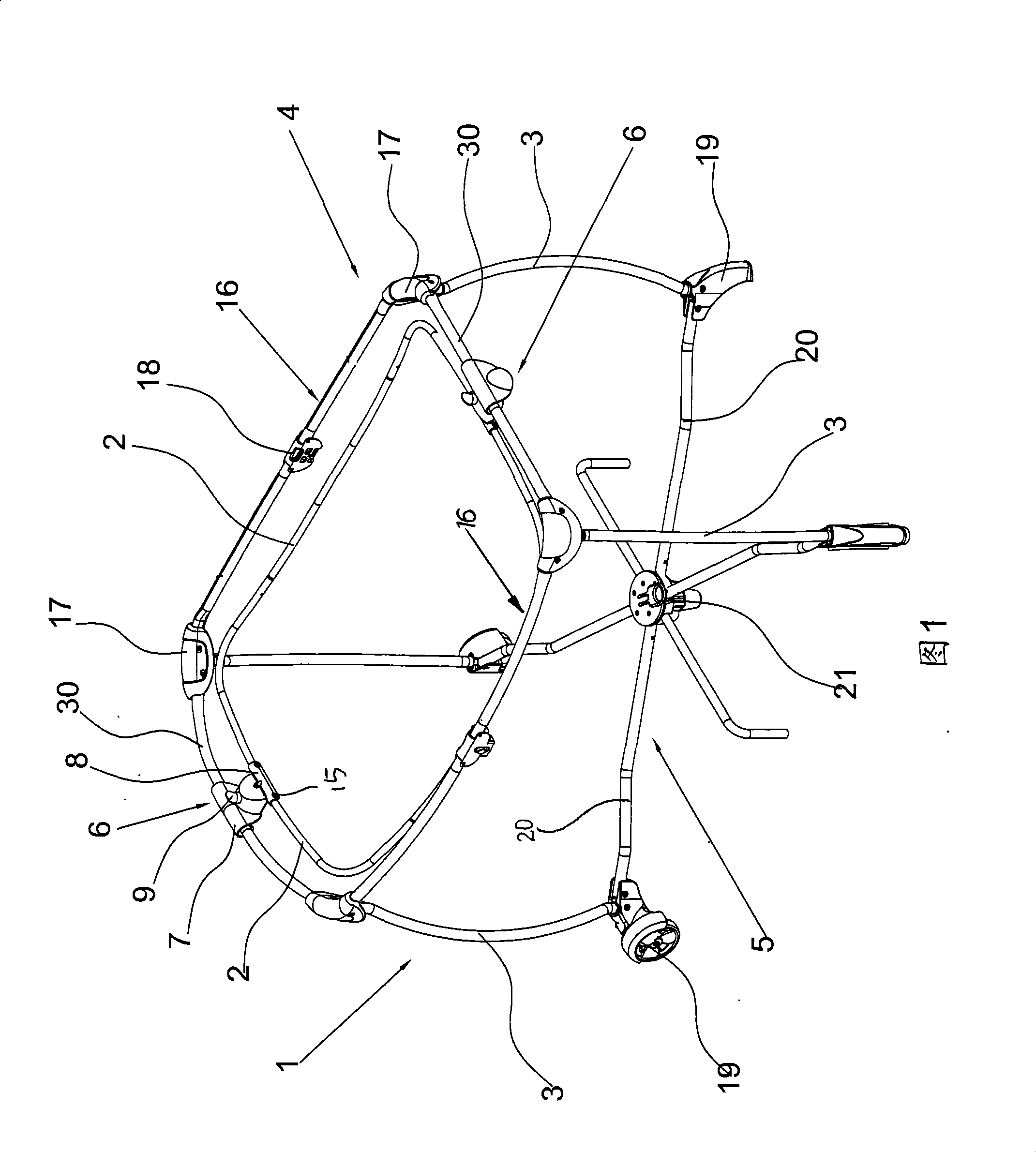 Game enclosure frame with sleeping basket